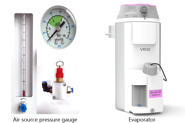 pièces de machine d'anesthésie vétérinaire